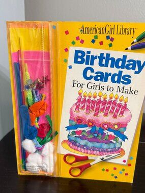 American Girl Library Birthday Cards For Girls to Make Book *Used - Read Descrip
